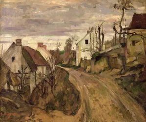 Die Dorfstraße, Auvers, um 1872-73